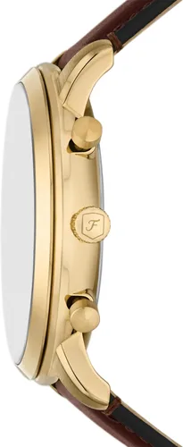 Miniatura 3 de Fossil Neutra Quartz Reloj cronógrafo de acero inoxidable y cuero para hombre