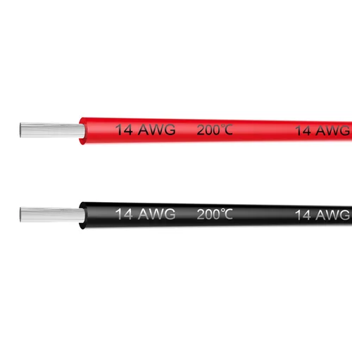 Miniatura 10 de Cable eléctrico Haerkn calibre 10 AWG, cable de silicona calibre 10 de 20 pies [10 pies negro y 10 pies rojo], cables de conexión, suave y flexible