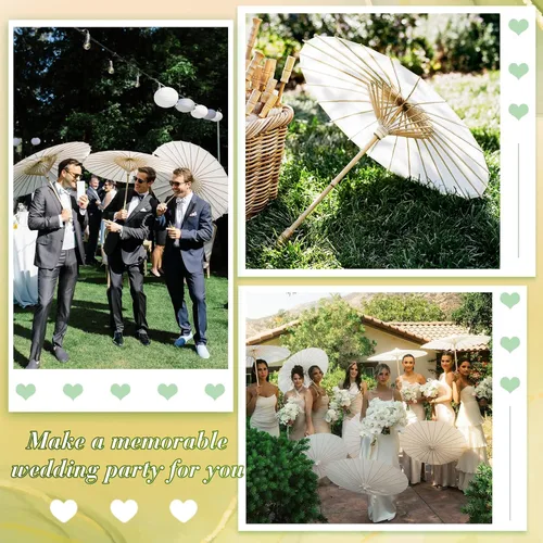 Miniatura 6 de Sadnyy Paraguas de papel decorativo chino japonés paraguas paraguas bricolaje pintura aceitada paraguas manualidades para boda nupcial fiesta