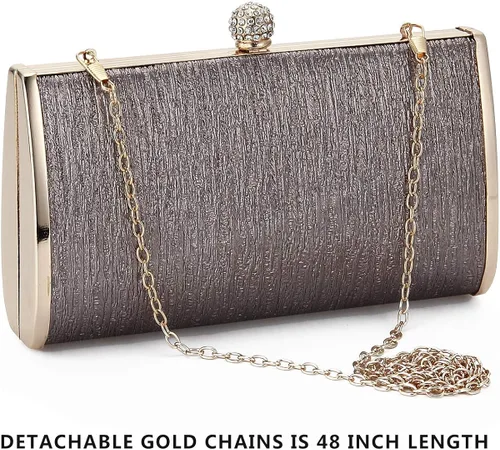 Miniatura 7 de Bolsos de embrague de noche para mujer marco de metal bolso de noche bolso de noche bolso de boda fiesta de graduación cócteles nupciales