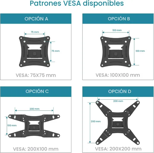 Miniatura 2 de EVERVIEW Soporte de montaje en pared para monitor de TV de movimiento completo, brazos articulados, rotación de extensión de inclinación giratoria