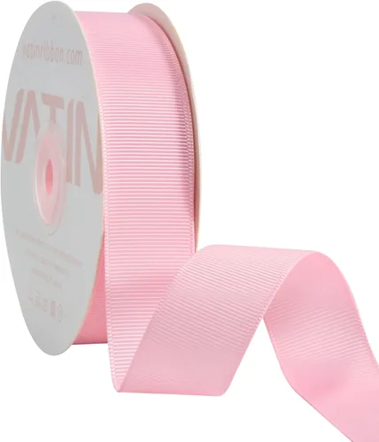 Miniatura 220 de Vatin - Rollo de cinta de grogrén, rollos de 25-50 yardas, perfecto para decoración de bodas, coronas, baby showers, envolturas de paquete de regalo