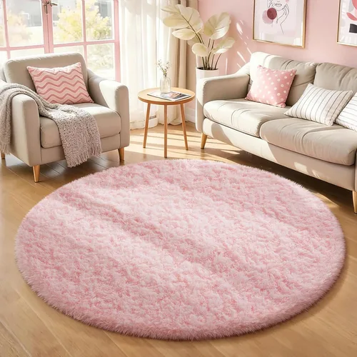 Miniatura 79 de Ophanie Alfombra Verde de Césped, Alfombras de Área para Dormitorio, Alfombra Shag Esponjosa de 4x6 pies, Suave Peluda Afelpada Linda para Niños 7