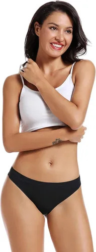 Miniatura 2 de VOENXE - Paquete de 5 - 10 tangas sin costuras para mujer ropa interior discreta