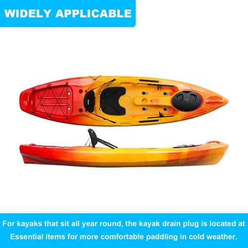 Miniatura 6 de Tapones de orificio para kayak para kayaks de percepción, se adapta a agujeros de 1 pulgada a 1 3/8 pulgadas, accesorios de kayak deportivos