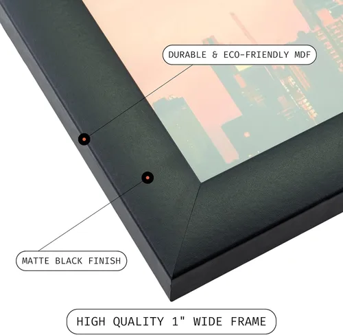 Miniatura 3 de Craig Frames paspartú para mostrar CD con marco negro de 1 pulgada