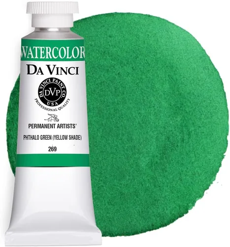 Miniatura 128 de DA VINCI PAINTS Pintura de acuarela para artista profesional, Gamboge (tono), 0.5 fl oz