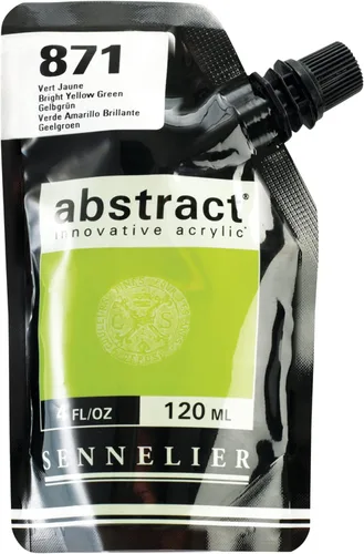 Miniatura 29 de SENNELIER Pintura acrílica abstracta innovadora para cuerpo pesado, bolsa de 16.9 fl oz, blanco titanio
