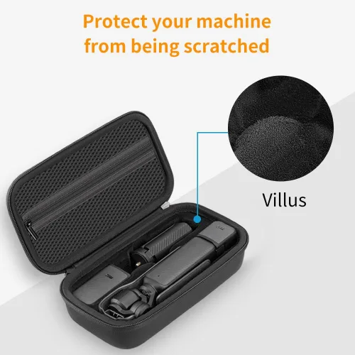 Miniatura 3 de Funda de bolsillo 3 compatible con DJI OSMO Pocket 3 Creator Combo Accesorios Bolsa de transporte portátil, bolsa de poliuretano de almacenamiento