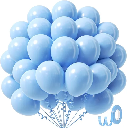 Miniatura 33 de Globos Azul Marino de 12 pulgadas, Globos de Látex Azul Marino 50 piezas Globos de Fiesta para Graduación Boda Fiesta de Cumpleaños Decoraciones