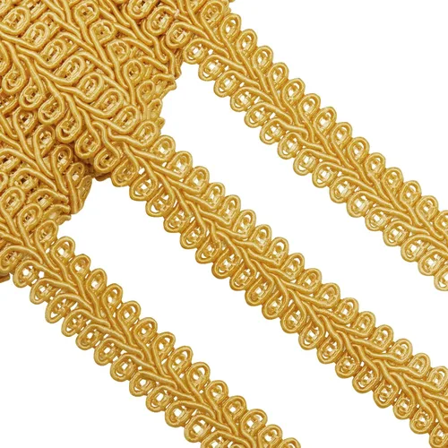 Miniatura 9 de Jutom Gimp - Trenza de 1/2 pulgada, 20 yardas, tejido de poliéster, adorno decorativo para disfraces, manualidades, costura, cortina, decoración