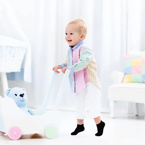 Miniatura 4 de Calcetines antideslizantes para niños pequeños 12 pares de calcetines de agarre para niños y niñas calcetines antideslizantes para niños de 1 a 7