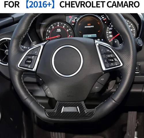 Miniatura 3 de CheroCar para Chevrolet Camaro Trim Decoración Cubierta Accesorios interiores para Chevrolet Camaro 2017-2022 (fibra de carbono)