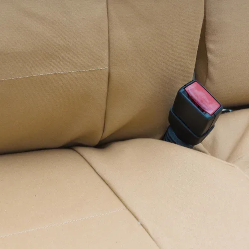 Miniatura 4 de Coverking Funda de asiento de banco delantero sólido de ajuste personalizado para modelos seleccionados de la serie F de Ford - taladro de Cachemir