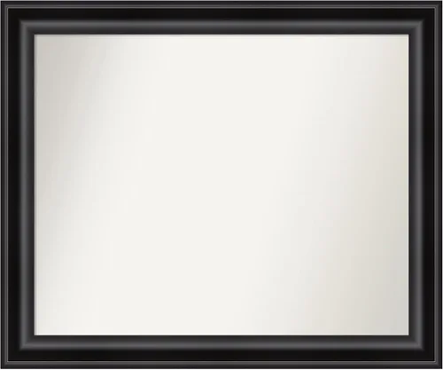 Miniatura 453 de Amanti Art Espejo personalizado, espejo de baño negro puente, espejo de pared o espejo de tocador de baño sobre el fregadero (26 x 26 pulgadas)