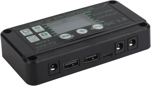 Miniatura 4 de Kit de controlador solar y panel solar MPPT de 30 A, cargador de panel solar de 12 V, 24 V, 50 W, cargador de batería para caravana, remolque