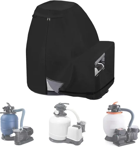 Miniatura 10 de Cubiertas para bomba de filtro de arena Sobana, cubiertas de filtro de arena de tela Oxford impermeable 600D, adecuadas para la mayoría de bombas