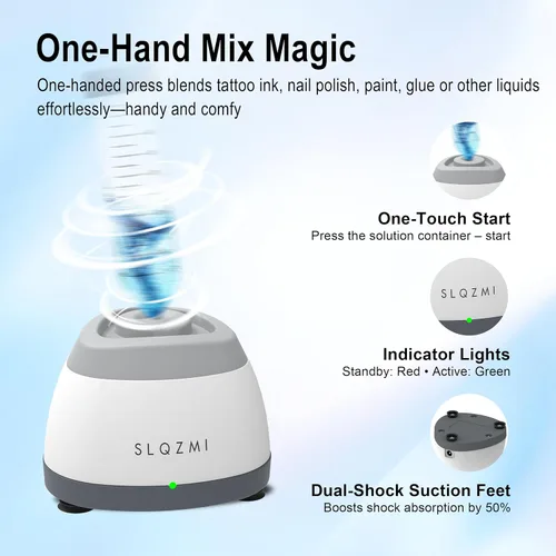 Miniatura 3 de Mezclador Mini Vortex, Agitador de Esmalte de Uñas, Agitador de Pintura y Mezclador de Pintura para Esmalte en Gel, Pinturas Acrílicas, Adhesivos