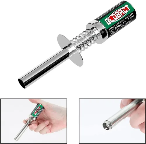 Miniatura 5 de Globact RC Nitro Starter Glow Plug Igniter Cargador Herramientas Combo de Botella de Combustible para Redcat HSP Nitro Powered 1/8 1/10 RC Car
