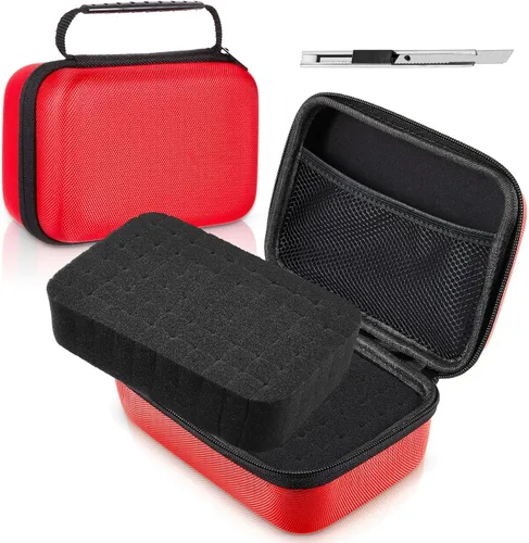 Miniatura 15 de Relaxweex Estuche rígido de EVA con espuma personalizable de 7.1 x 4.7 x 3.1 pulgadas, funda protectora de transporte de EVA a prueba de golpes