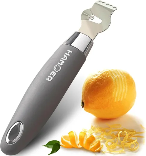 Herramienta Rallador de Cítricos y Limón para KitchenAid - Cuchillo raspador con surcos múltiples y canal, hoja de acero inoxidable y mango curvo