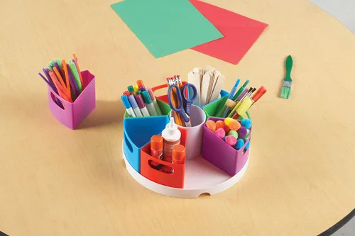 Miniatura 4 de Learning Resources Crea un Centro de Almacenamiento de Espacio - Organizador de Escritorio de Juguetes, Elementos Esenciales para Espacios