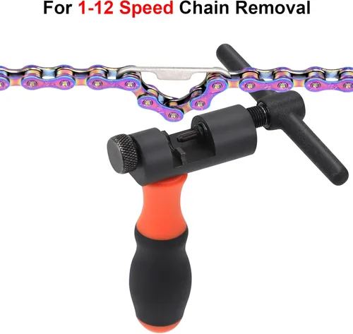 Miniatura 2 de Kit de herramientas universal para cadena de bicicleta con disyuntor de bicicleta, alicates de cadena principal, comprobador de cadena para Kit