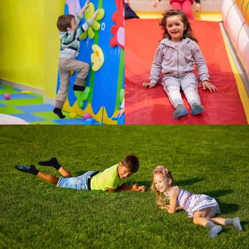 Miniatura 5 de ELUTONG Calcetines antideslizantes para niños, 12 pares para bebés de 1 a 7 años
