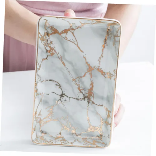 Miniatura 4 de PACKOVE Ceramic Ring Plate Ceramic Tray Ceramic Earring Tray Ceramic Ring Tray Ceramic Jewelry Tray Bandejas Decorativas Trinket Tray Ceramic
