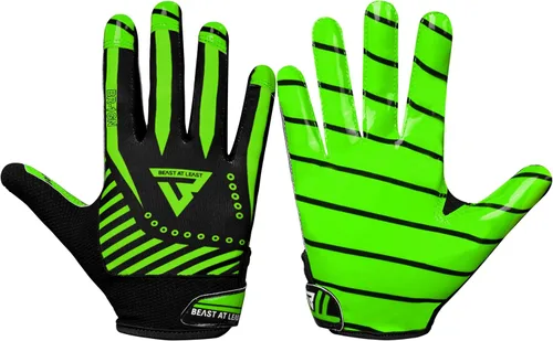 Miniatura 8 de Guantes de fútbol juvenil, guantes de fútbol transpirables para niños y adultos, guantes de receptor ancho para jóvenes, guantes ideales para un