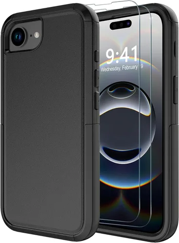Miniatura 44 de Diverbox Funda para iPhone 13 [compatible con MagSafe] [con protector de pantalla] [a prueba de golpes] [a prueba de caídas] Funda de protección