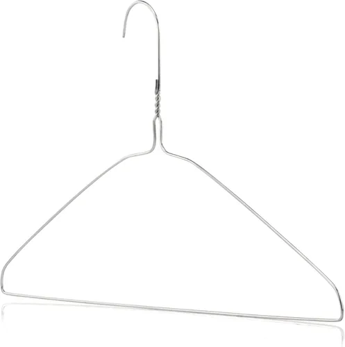 Miniatura 2 de HANGERWORLD Perchas de alambre de metal plateado de 16 pulgadas de calibre 13 para ropa (10 unidades)