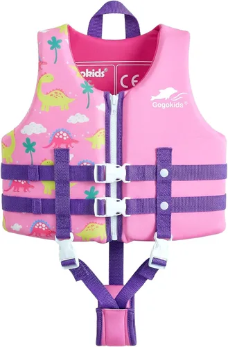 Miniatura 10 de Gogokids Chaleco de natación para niños de 2-3-4-5-6-7-8-9 años, flotadores de piscina para niños de 30-50-70 libras, flotabilidad para niños