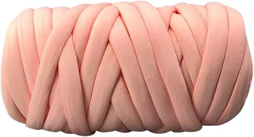 Estambre de algodón súper grueso para tejer mantas a mano Rosa claro