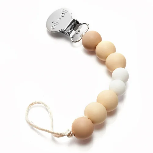 Miniatura 9 de Ali+Oli Clip de silicona para chupete para bebé (toda madera) 100% de grado alimenticio sin BPA para recién nacido, clip para bebé niño o niña