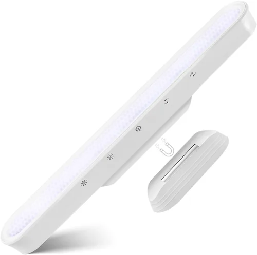 56 luces LED inalámbricas para debajo del gabinete, luces debajo de la encimera para control táctil de cocina, iluminación magnética de armario,