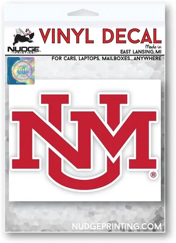 Miniatura 2 de Adhesivo de vinilo rojo resistente a la intemperie de Lobos de la Universidad de Nuevo México de la UNM Nudge Printing
