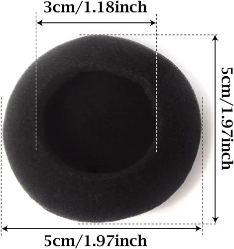 Miniatura 2 de Honbay Almohadillas de esponja de repuesto para auriculares (2.0 in/2 pulgadas)