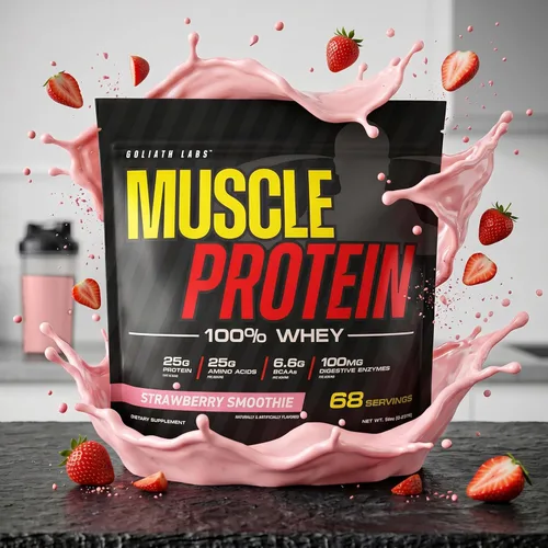 Miniatura 2 de COLOSSAL LABS Muscle Protein - Polvo de suero de leche [5 libras/paquete de 1] – Filtrado en frío, 0.88 oz de proteína pura, 0.18 oz de BCAA