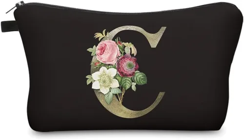 Miniatura 11 de Deanfun - Bolsa de maquillaje impermeable con diseño de mandala y flores, impermeable, espaciosa, cosmetiquera, bolsa de viaje ideal como regalo