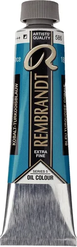 Miniatura 31 de Rembrandt Tubo de pintura al óleo 40 ml azul cobalto claro 513 (01055132)