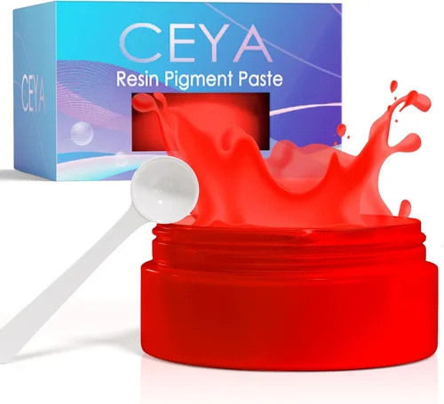 Miniatura 20 de Ceya Pasta de pigmento para resina epoxi, 30 colores, 13.7 onzas, altamente concentrada y fácil de mezclar, juego de colorantes de resina opaca