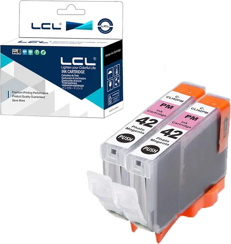 Miniatura 8 de LCL Cartucho de tinta de repuesto compatible para Canon CLI42 CLI-42 GY CLI-42GY Pro-100 Pro-100S (paquete de 2 unidades), color gris