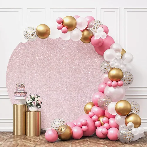 Miniatura 7 de Amiya Papel adhesivo de vinilo con purpurina rosa de 17.3 x 120 pulgadas, autoadhesivo, para pegar y despegar, papel tapiz decorativo brillante