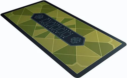Miniatura 9 de Bullets Playing Cards - Paulie-Poker Layout - Tapete de mesa 45" x 25" - Alfombra de juego de lujo para noche de casino - Verde Multicolor