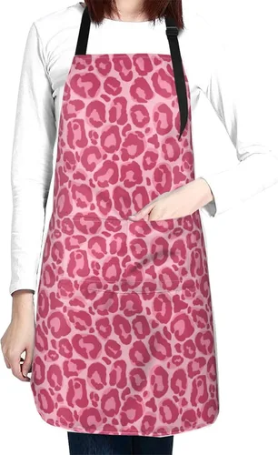 Miniatura 10 de Perinsto Waterproof Apron With 2 Pockets Kitchen Chef Aprons Bibs For Cooking Baking Painting Gardening Grooming