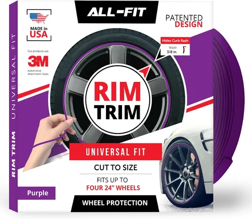 Miniatura 12 de All-Fit Automotive Borde de Llanta – Accesorios Exteriores de Automóvil DIY Duraderos para Protección contra Raspones de Bordillo – Se Adapta a