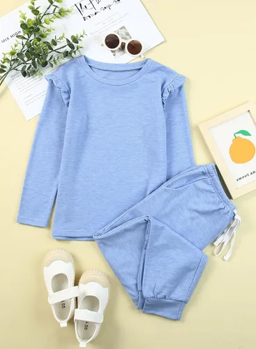 Miniatura 7 de blibean Conjuntos de ropa de otoño para niñas con estilo, tallas 4-13 años