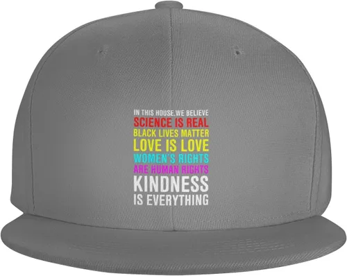 Miniatura 11 de Pride Flag in This House We Believe Science is Real Black Lives Matter Baseball Hats for Men Dad Hat,Black