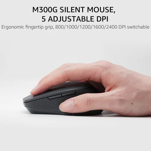 Miniatura 8 de Rapoo Combo de teclado y mouse inalámbricos, Blade Series E9310M de 99 teclas ultradelgado y mouse silencioso M300G, compatible con 4 dispositivos